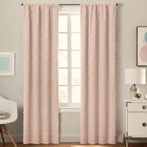 Pillowfort Accents 42x84 Pillowfort Pink Clipped Dotted Blackout